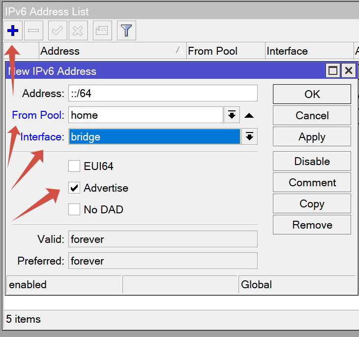 Mikrotik IPv6 Address Mikrotik IPv6 Address