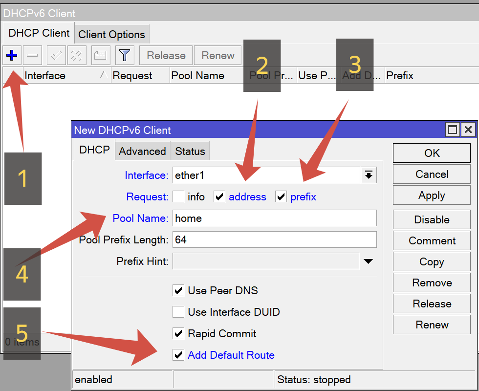 IPv6 DHCP Client IPv6 DHCP Client